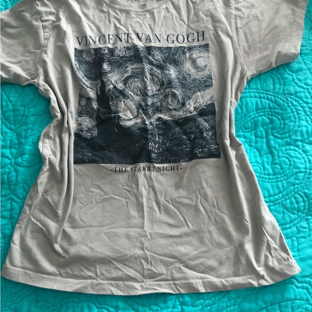 Mighty Fine Beige Van Gogh Graphic Tee